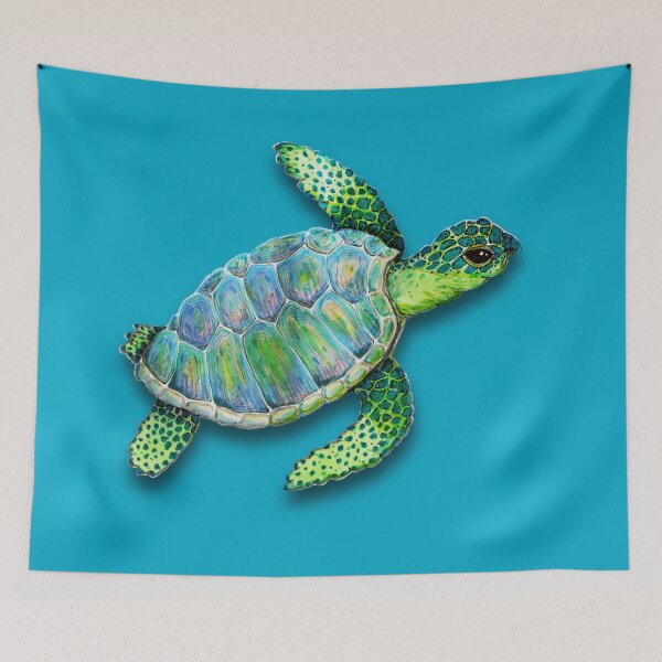 Item preview, Swimming sea turtle designed and sold by Bwiselizzy.