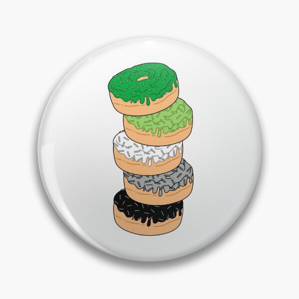 Item preview, Aromantic Pride Flag Donut Stack designed and sold by MadeByBeata.