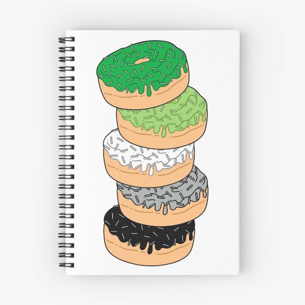 Item preview, Aromantic Pride Flag Donut Stack designed and sold by MadeByBeata.