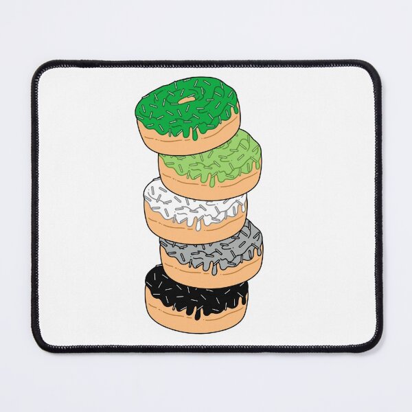 Item preview, Aromantic Pride Flag Donut Stack designed and sold by MadeByBeata.