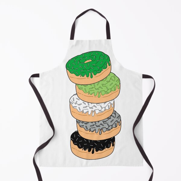 Item preview, Aromantic Pride Flag Donut Stack designed and sold by MadeByBeata.