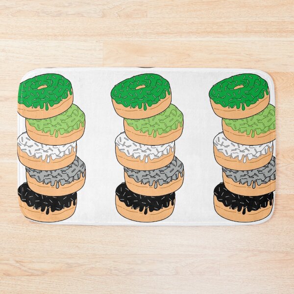 Item preview, Aromantic Pride Flag Donut Stack designed and sold by MadeByBeata.