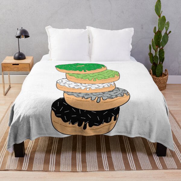 Item preview, Aromantic Pride Flag Donut Stack designed and sold by MadeByBeata.