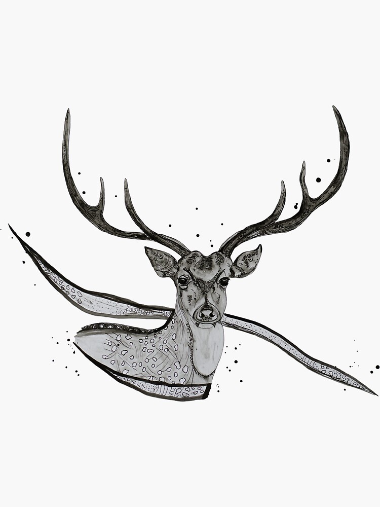 "Axis Deer" Sticker for Sale by TARETTOP Redbubble