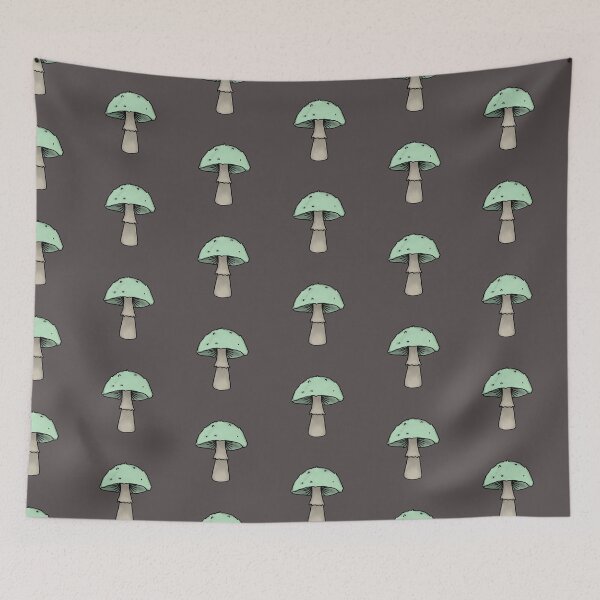 Item preview, teal shroom designed and sold by pixie-bubbles.