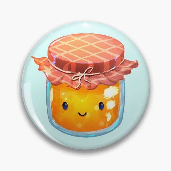 Item preview, Cute Peach Jam Jar designed and sold by GalaxyChicken.