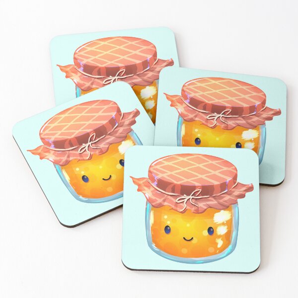 Item preview, Cute Peach Jam Jar designed and sold by GalaxyChicken.