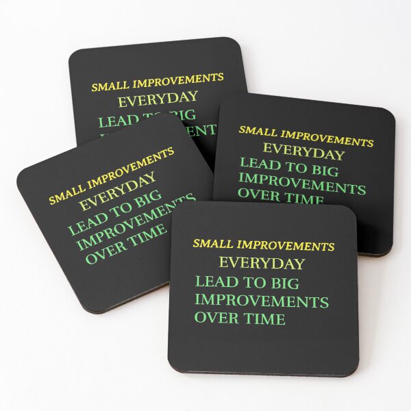 Item preview, SMALL IMPROVEMENTS EVERYDAY LEAD TO BIG IMPROVEMENTS OVER TIME. WALL ART designed and sold by SuccessfulVibes.