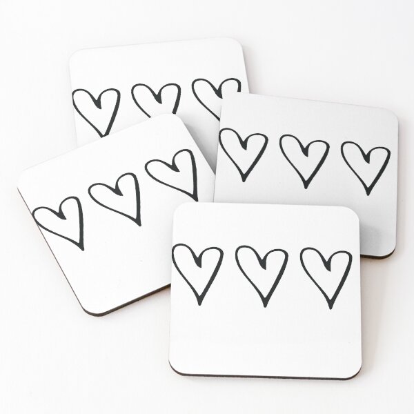 Artikelvorschau, Love Hearts 3 heart Love Friends Friendship forever Art Soft Happy Life Apparel Essential Motivation Inspiration Joy Mood entworfen und verkauft von DesignByHeartUK.