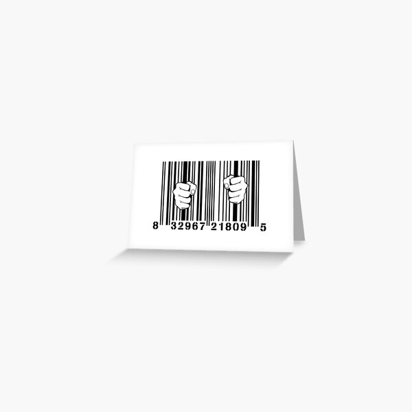 Item preview, Gefangen im Konsumismus UPC Barcode-Gefängnis designed and sold by TheShirtYurt.