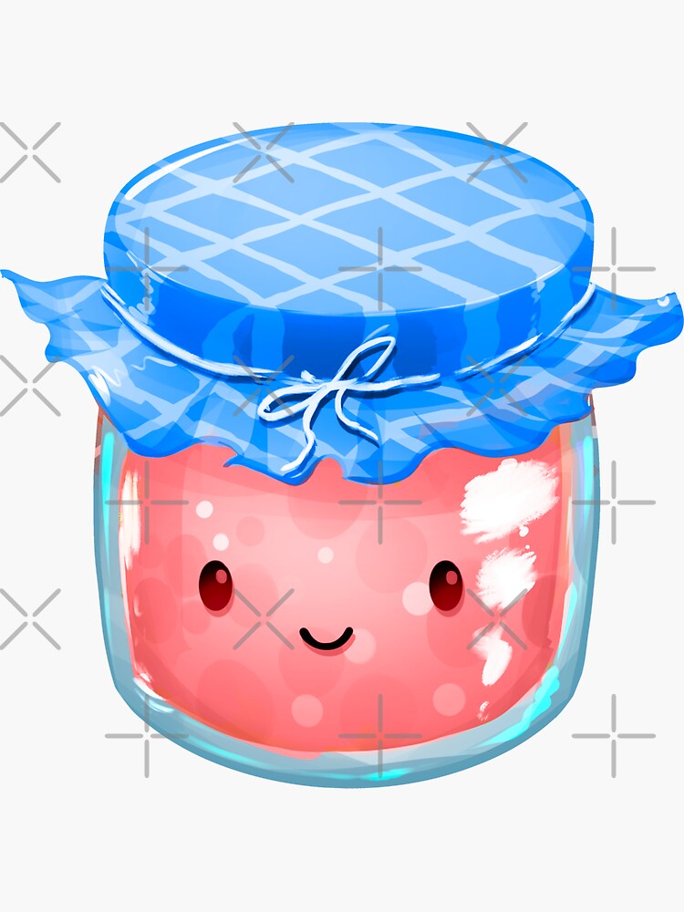 Cute Strawberry Jam Jar | Sticker