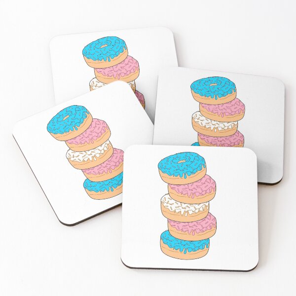 Item preview, Transgender Pride Flag Donut Stack designed and sold by MadeByBeata.