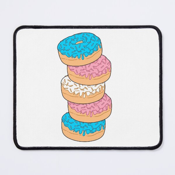Item preview, Transgender Pride Flag Donut Stack designed and sold by MadeByBeata.