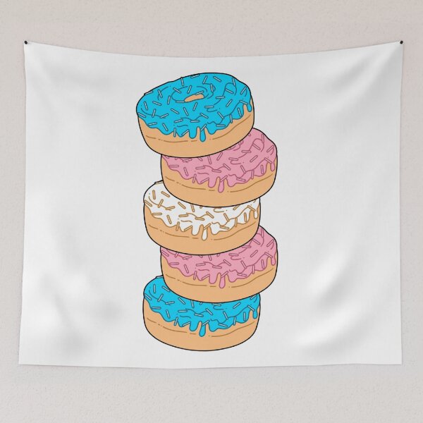 Item preview, Transgender Pride Flag Donut Stack designed and sold by MadeByBeata.
