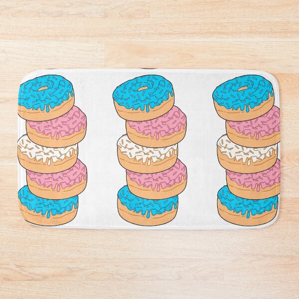 Item preview, Transgender Pride Flag Donut Stack designed and sold by MadeByBeata.