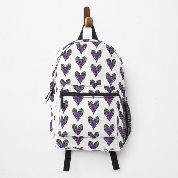 Item preview, Purple, Gray, Black Heart designed and sold by Artsyallyv.