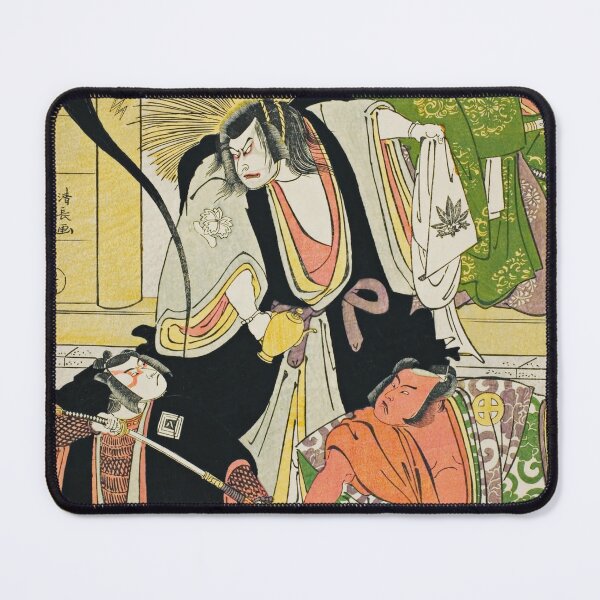 Item preview, "Fukyoku Edo Geisha," performed at the Nakamura Theater in the eleventh month, 1785 designed and sold by brushandframes.