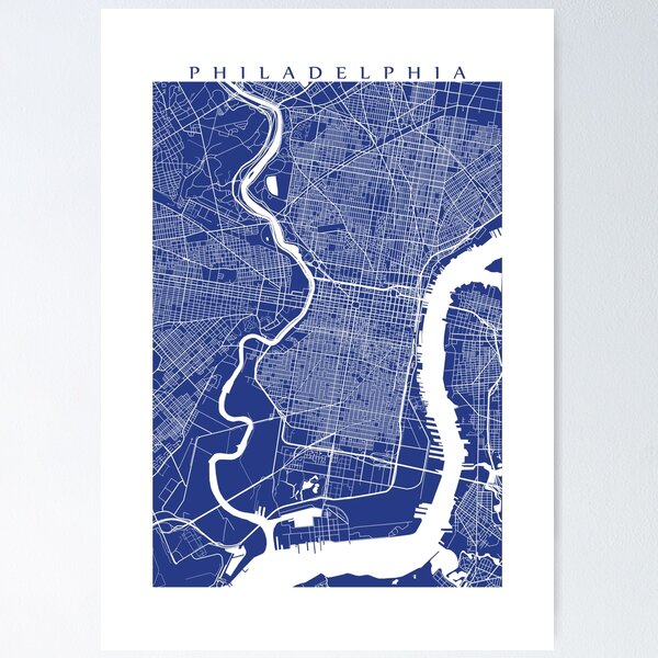 Artikel-Vorschau von Philadelphia (Blau), designt und verkauft von CartoCreative.