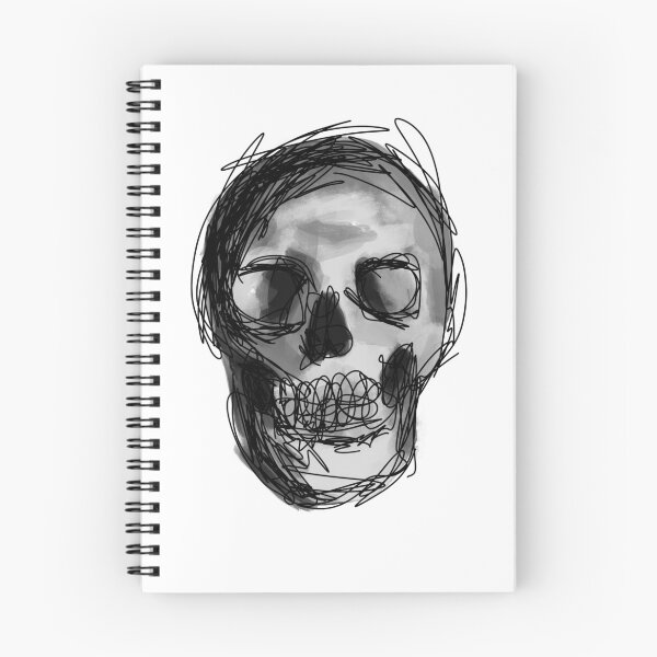 Item preview, Black Doodle Grunge Skull designed and sold by Artsyallyv.