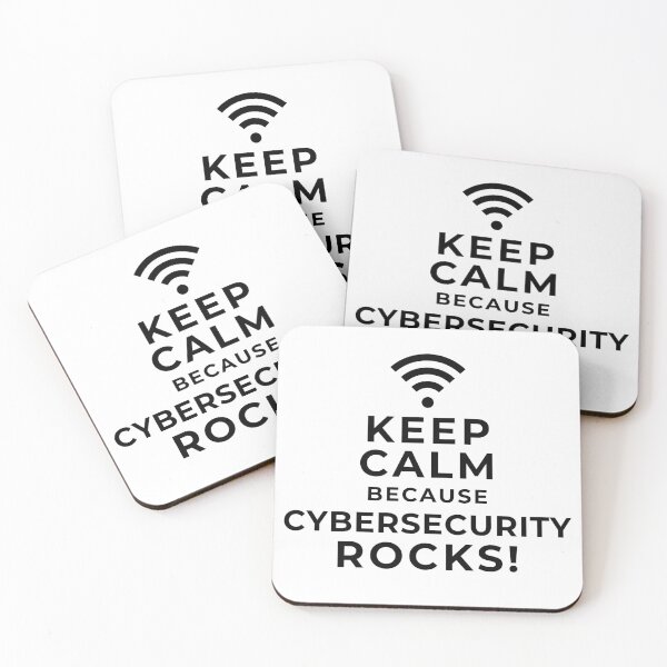 Item preview, Keep Calm Because Cybersecurity Rocks!  designed and sold by tshirtfever.