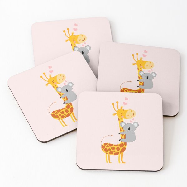 Item preview, Cute Koala and Giraffe are Showing Love designed and sold by cerenalkan.