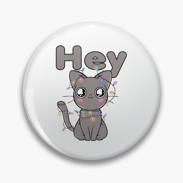Item preview,  Cat Sayes Hey  _gift  for cat or animals lovers  designed and sold by ANAS    HO.