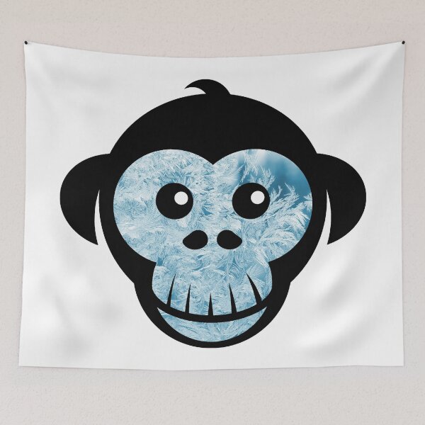 Item preview, Frosted Window Monkey designed and sold by BuzzySpaceBee.
