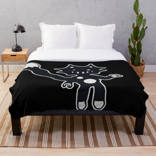 Item preview, Funny Black Cartoon Monster Creature designed and sold by pignpix.