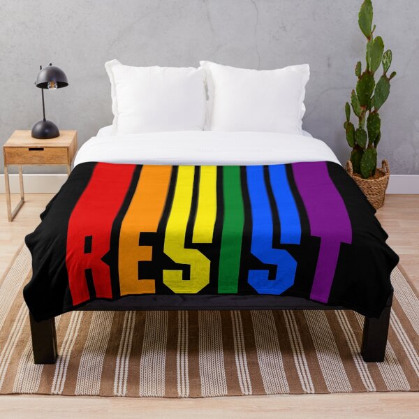 Item preview, Resist Rainbow Colored Gay Pride Ally designed and sold by Handstand365.
