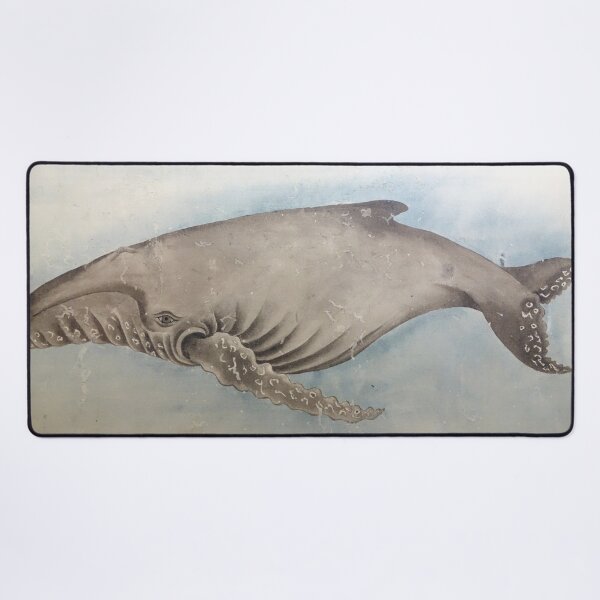 Item preview, Retro japanese swimming whale painting designed and sold by Byfab.