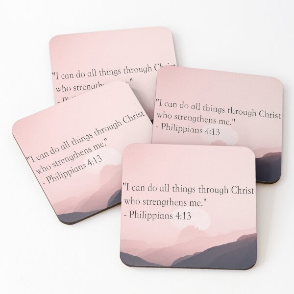 Item preview, Philippians 4:13 I can do all things though Christ who strengthens me designed and sold by Gracie_Designs.