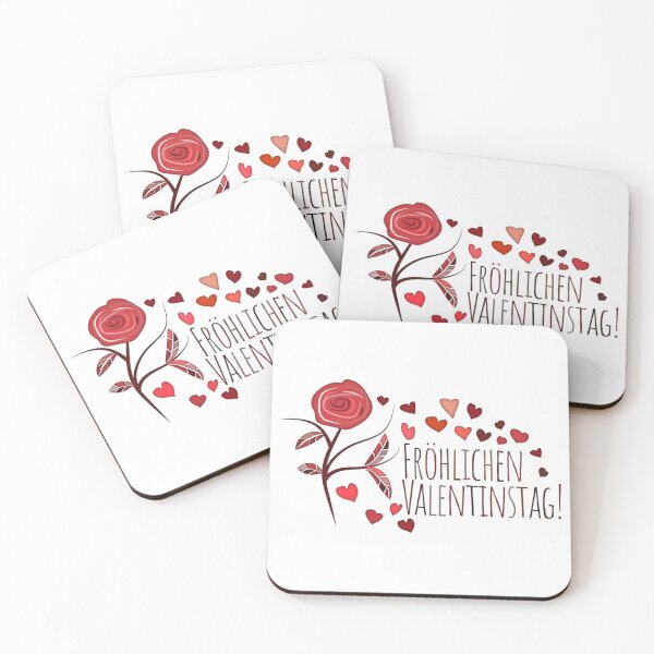 Item preview, Rose, Hearts & Words "Fröhlichen Valentinstag!"  designed and sold by MC Art Studio.