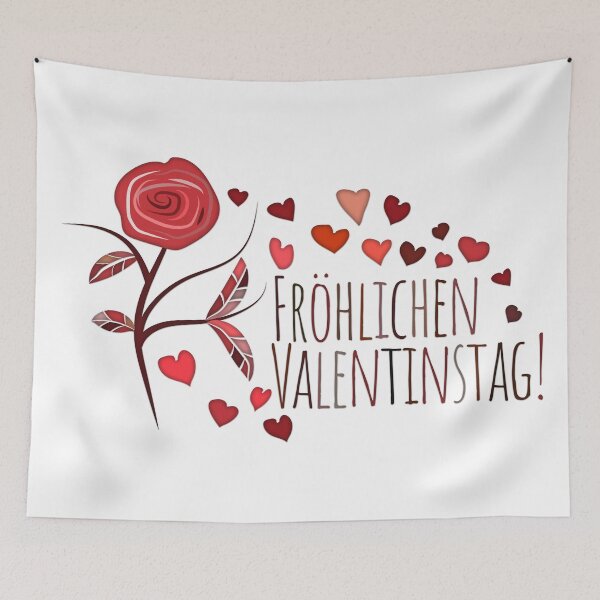 Item preview, Rose, Hearts & Words "Fröhlichen Valentinstag!"  designed and sold by MC Art Studio.
