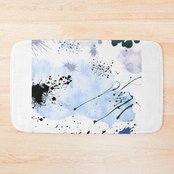 Item preview, Black and Blue Paint Splatter designed and sold by DeevaValli.