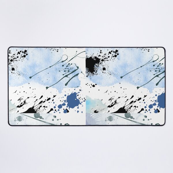 Item preview, Black and Blue Paint Splatter designed and sold by DeevaValli.