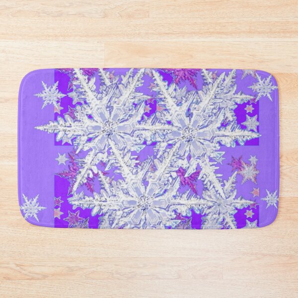 Item preview, AWESOME WINTER SNOWFLAKE PATTERN PURPLE ART  designed and sold by sharlesart.