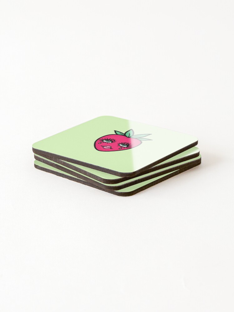 Thumbnail 4 of 5, Coasters (Set of 4), berry sad designed and sold by pixie-bubbles.