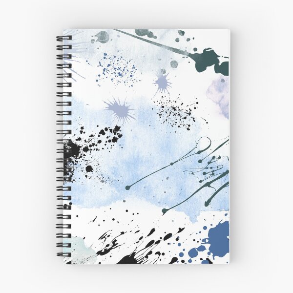 Item preview, Black and Blue Paint Splatter designed and sold by DeevaValli.