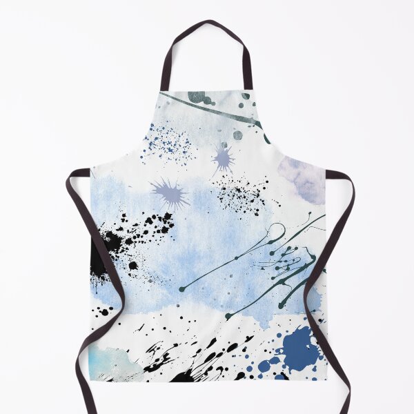 Item preview, Black and Blue Paint Splatter designed and sold by DeevaValli.