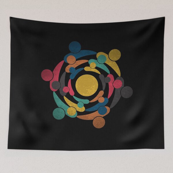 Item preview, SOCIAL NETWORK // Life is colorful // People in a circle designed and sold by ONLY-E-DE.