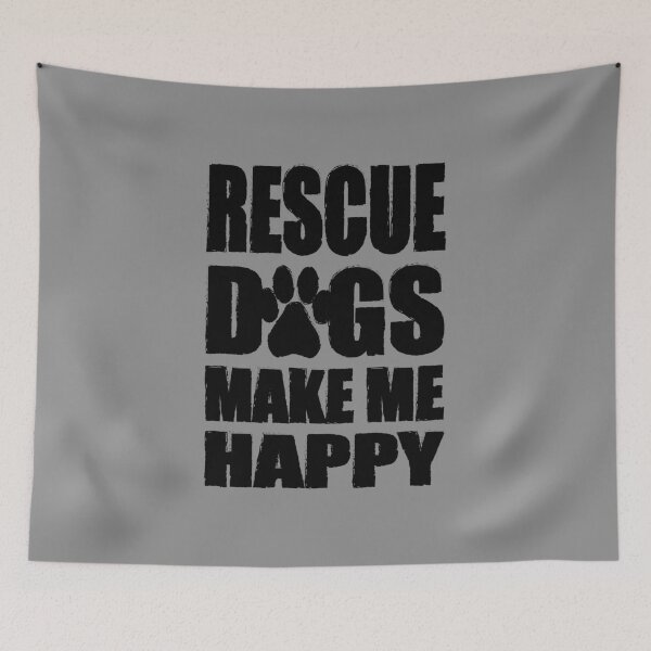 Item preview, Rescue Dogs Make Me Happy designed and sold by Sky1I.