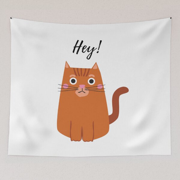 Item preview, Cat Says Hey For Animal Lovers designed and sold by Ram545.