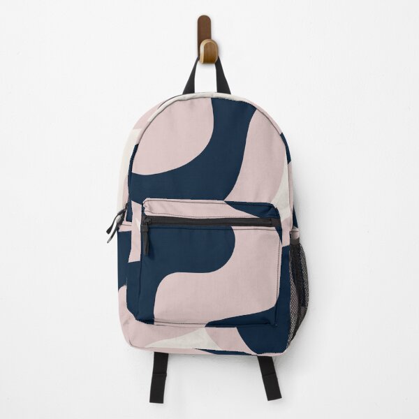 Item preview, Groovy Navy Blue, Pink, and Ivory Maximalist Minimalist Abstract Pattern designed and sold by kierkegaard.