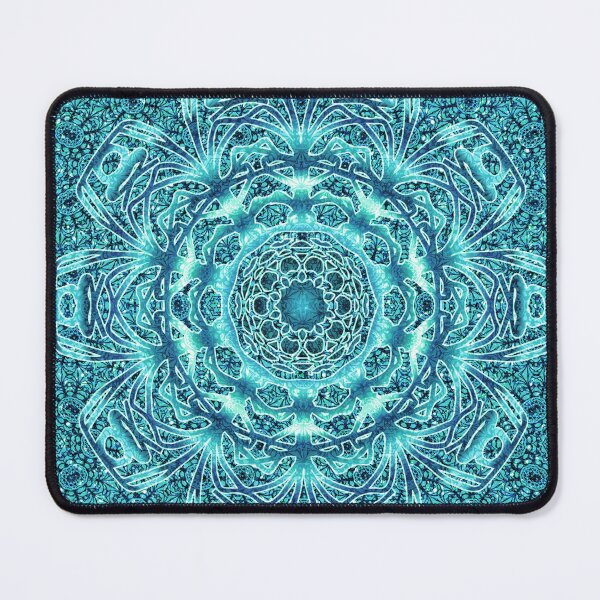 Item preview, Aqua Lumi Mandala designed and sold by Nina May Designs.