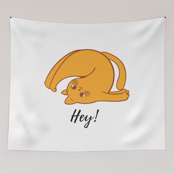 Item preview,  Cat Says Hey For Animal Lovers designed and sold by Ram545.