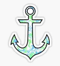 Tie Dye Cute Anchor Sticker