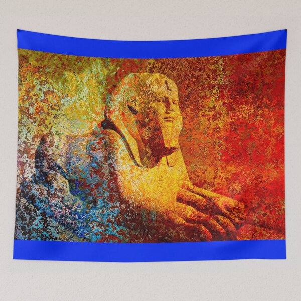 Item preview, Rusty Gold Egyptian Sphinx Antique Vintage Modern Wall Decor designed and sold by EdwardMonet.