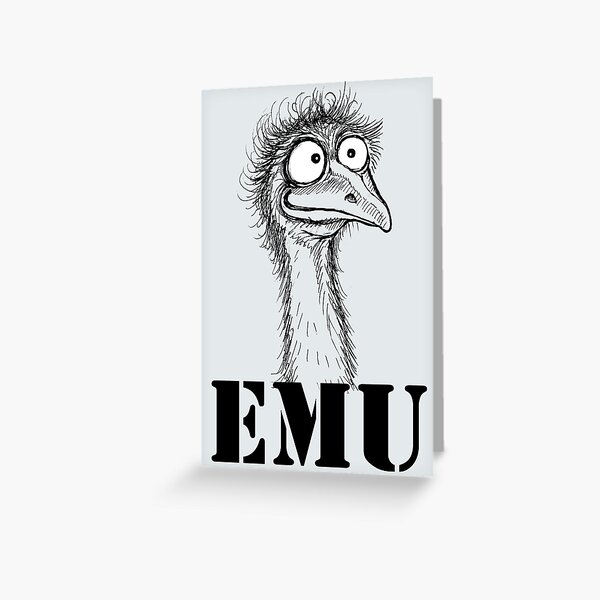 Emu Greeting Card