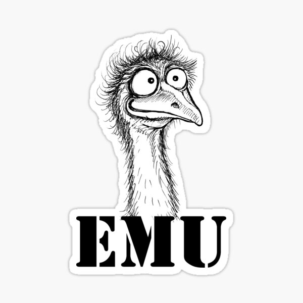 Emu Sticker