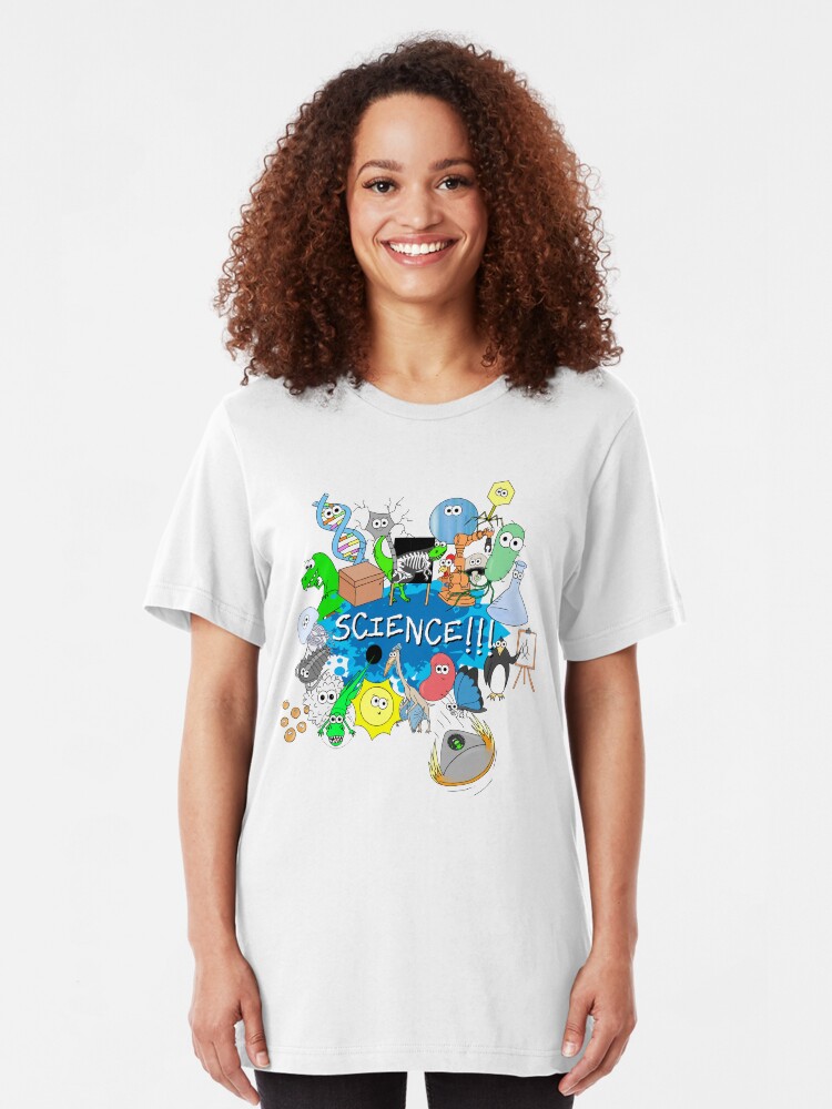 Alternate view of Cute Science Explosion! Slim Fit T-Shirt